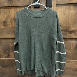 Green/white Abercrombie sweater!